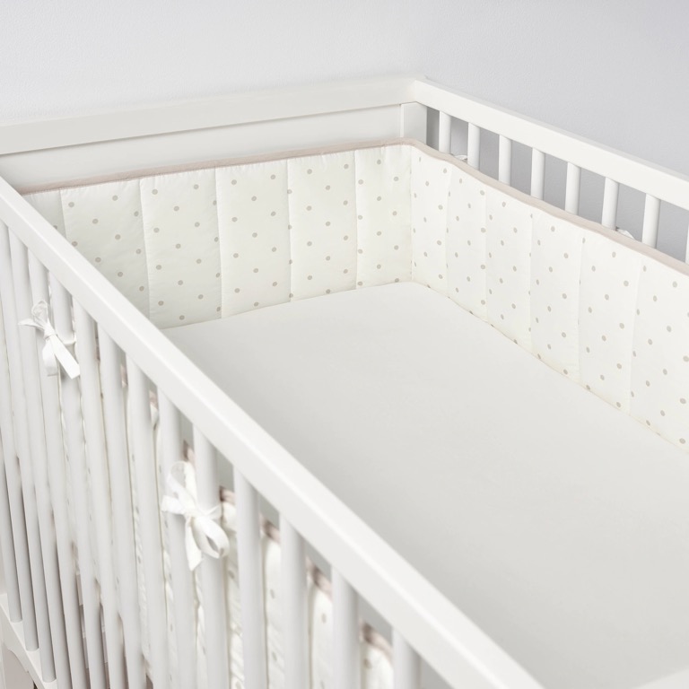 Cot bumper IKEA dotted pattern, Babies & Kids, Baby Nursery & Kids
