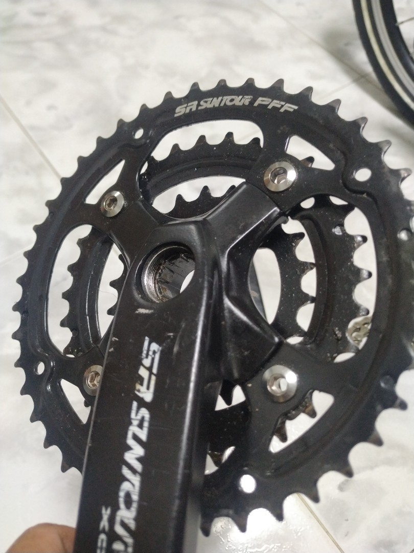 Crankset Sr suntour xcr Sports Equipment Bicycles Parts