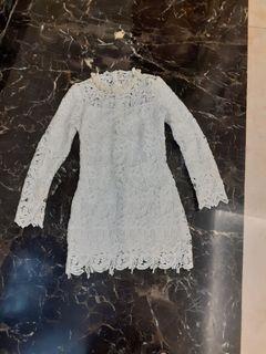 Dress brokat putih
