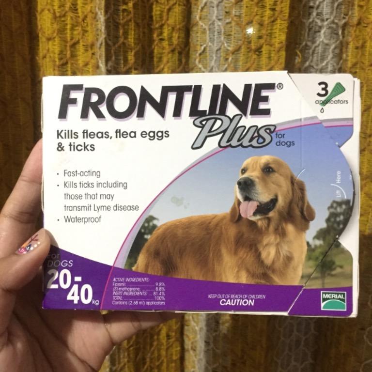 Frontline plus anjing 20 40kg Perlengkapan Hewan Makanan Hewan