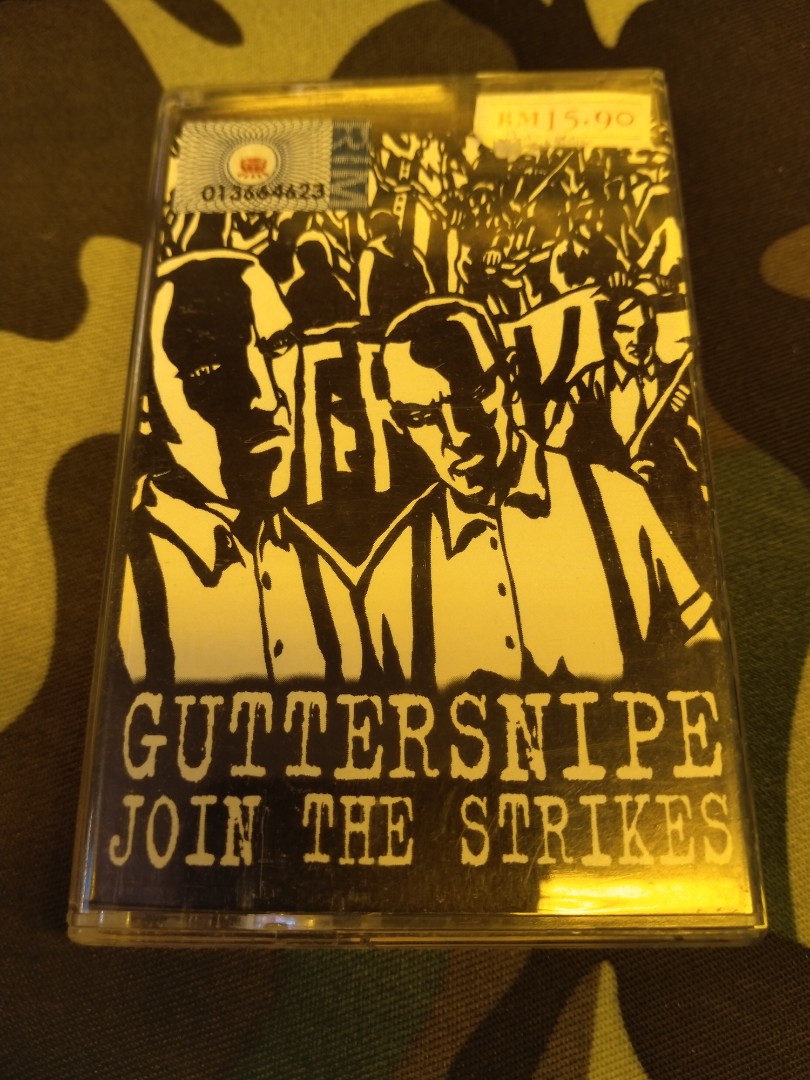 GUTTERSNIPE Oi! Punk Sweden Antifascist Cassette kaset, Hobbies & Toys