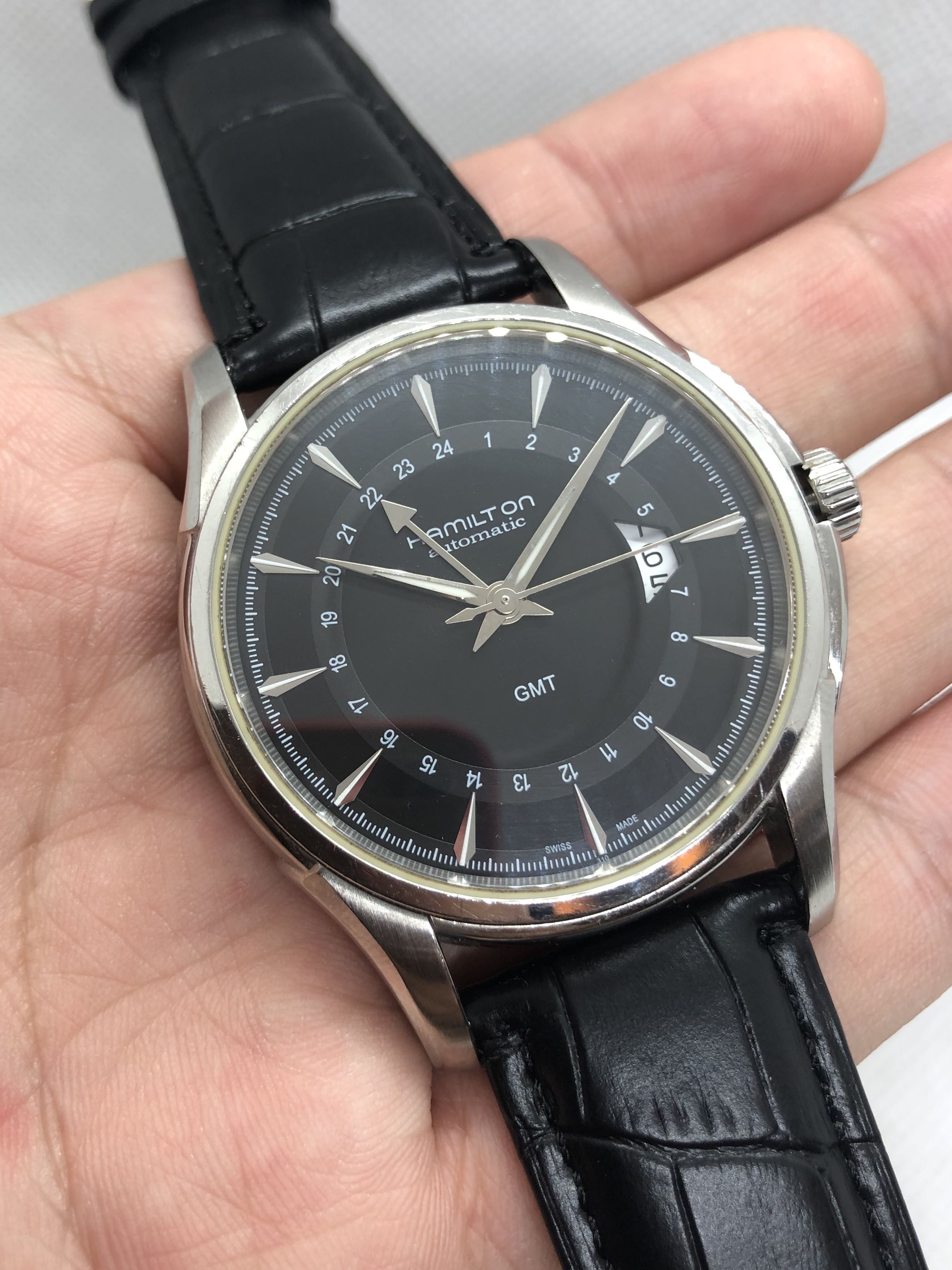 Hamilton jazzmaster 2025 traveler gmt 2