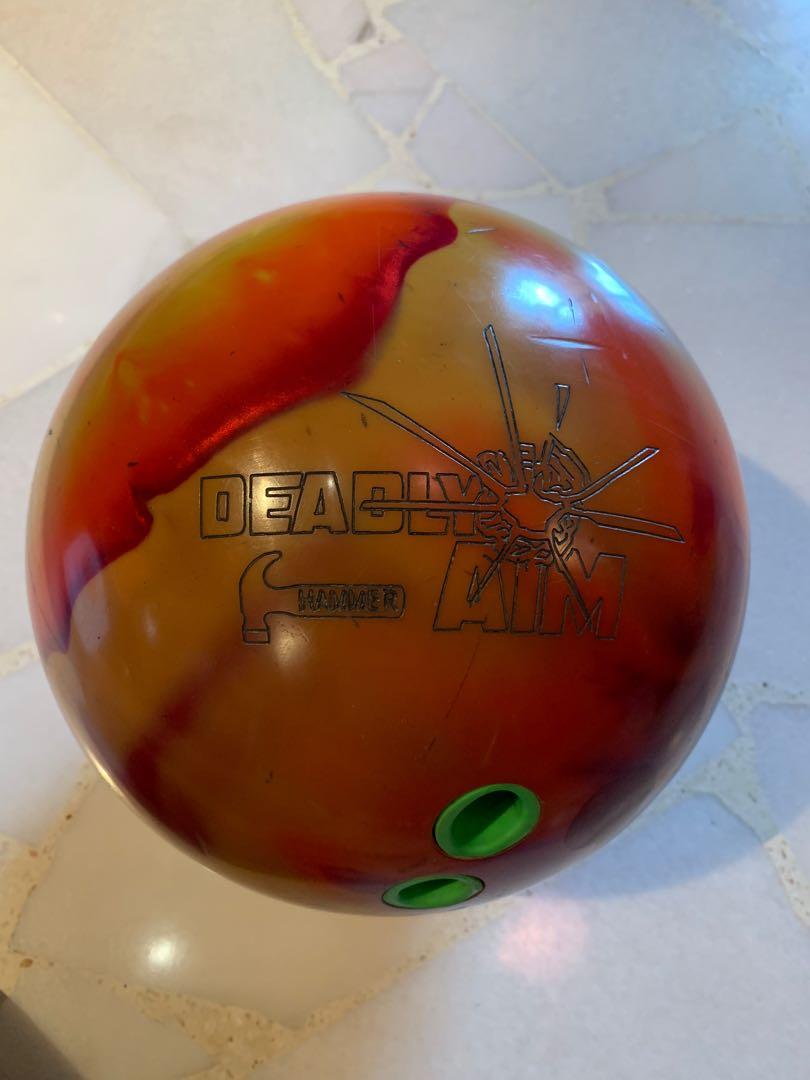 HAMMER Deadly Aim Bowling Ball, Sports Equipment, Sports & Games