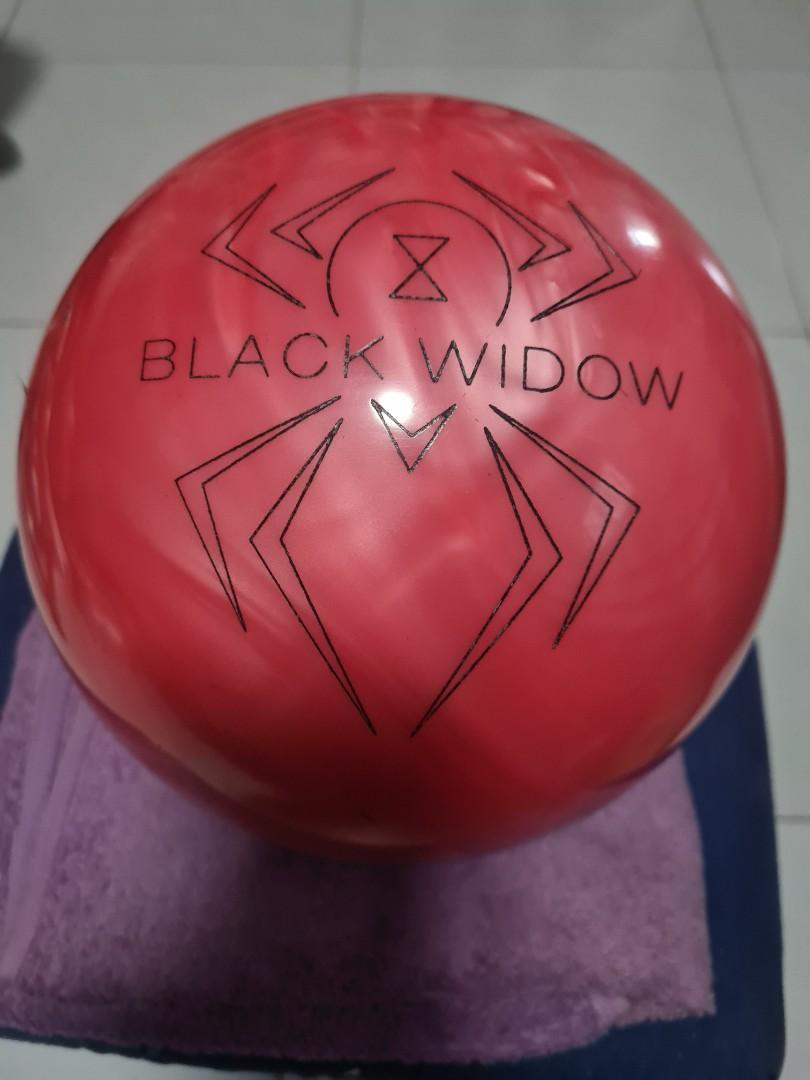 Hammer black widow pink bowling ball 14lbs, Sports Equipment, Sports