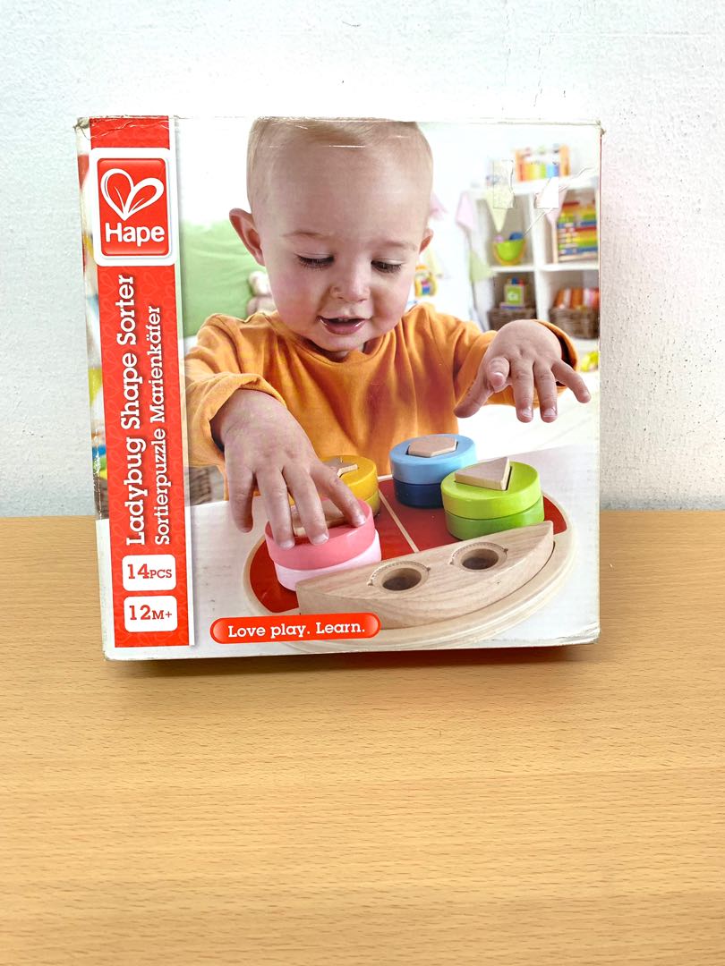 Hape Ladybug Shape Sorter 12m and above, Hobbies & Toys, Toys & Games