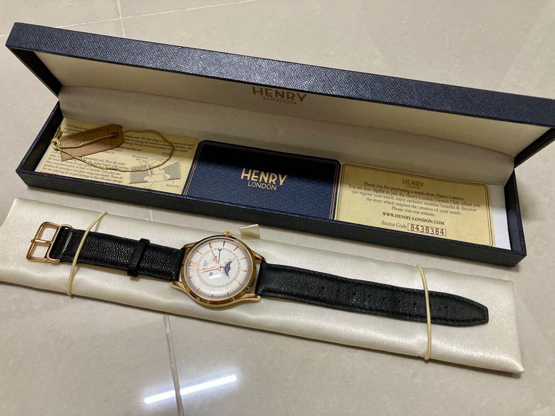 Henry London 39mm Moonphase Wristwatch Luxury Watches on Carousell