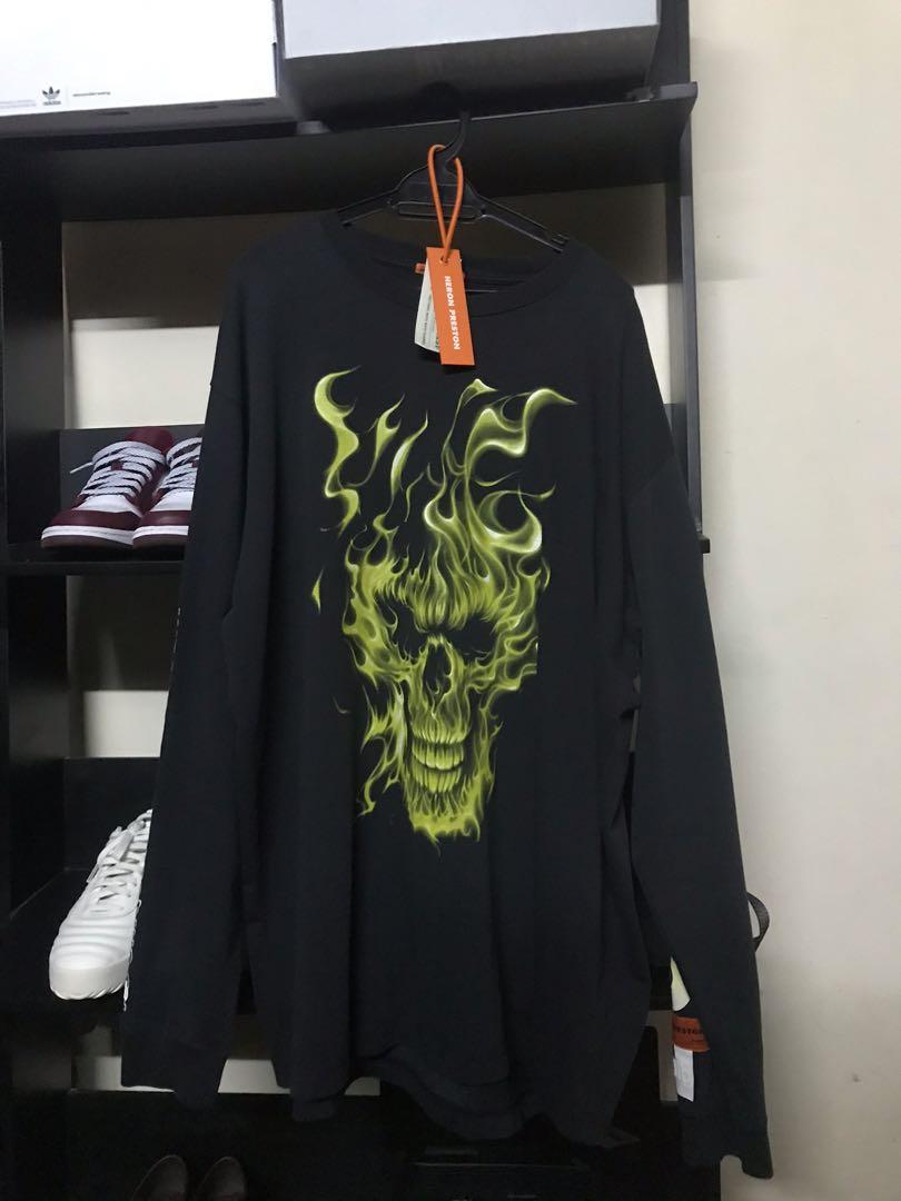 Heron preston outlet skull hoodie