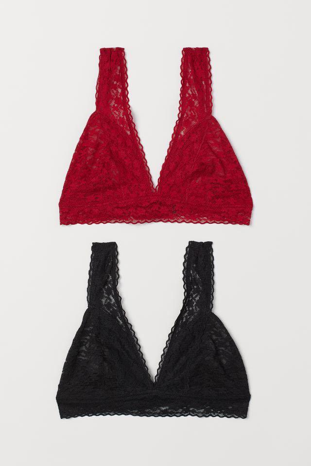 H\u0026M Lace Bralette in Black, Women's