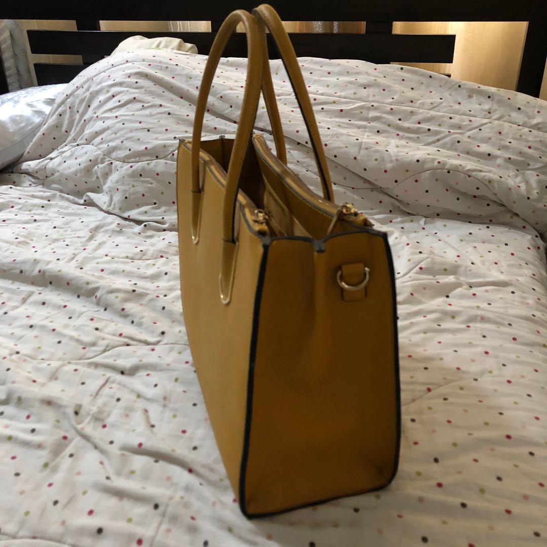 H M Mustard Yellow Shoulder Bag Women s Fashion Bags Wallets Shoulder Bags on Carousell