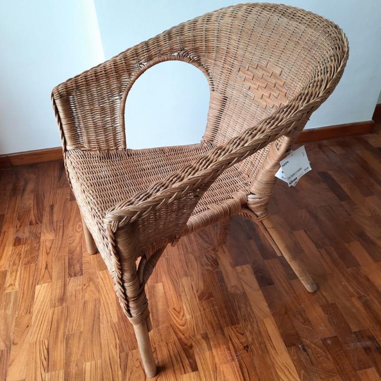 Ikea Cane Chair, Furniture & Home Living, Furniture, Chairs on Carousell