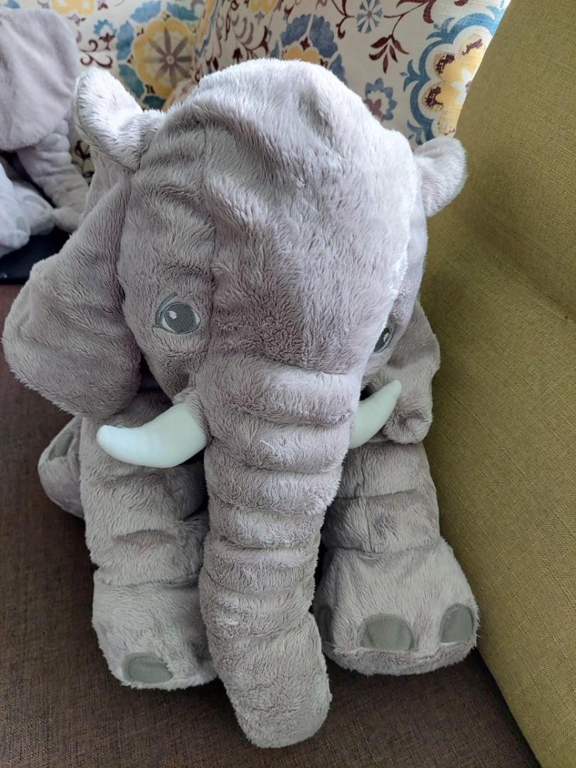 Details about   Ikea Elephant 23.5" Soft Plush Toy Gray Animal Large New 