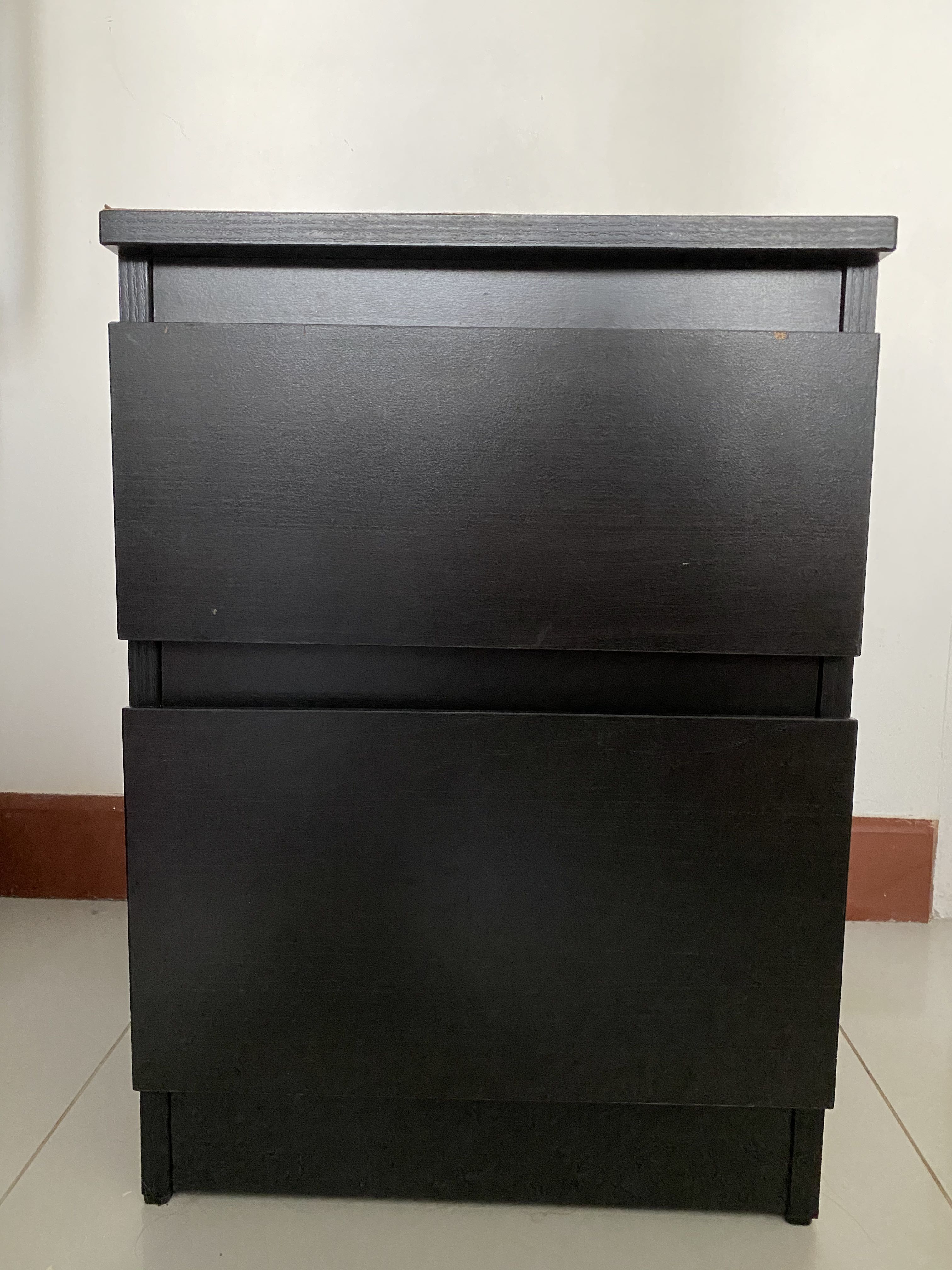 IKEA Kullen Chest of 2 drawers in BlackBrown, Furniture & Home Living, Furniture, Shelves