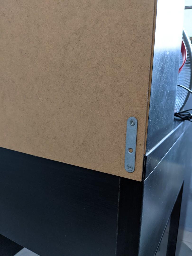 Ikea MICKE desk with shelf and whiteboard, Furniture & Home Living