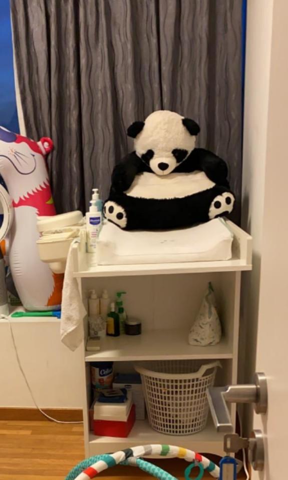 IKEA SMAGORA baby changing table with mat + accessories, Babies