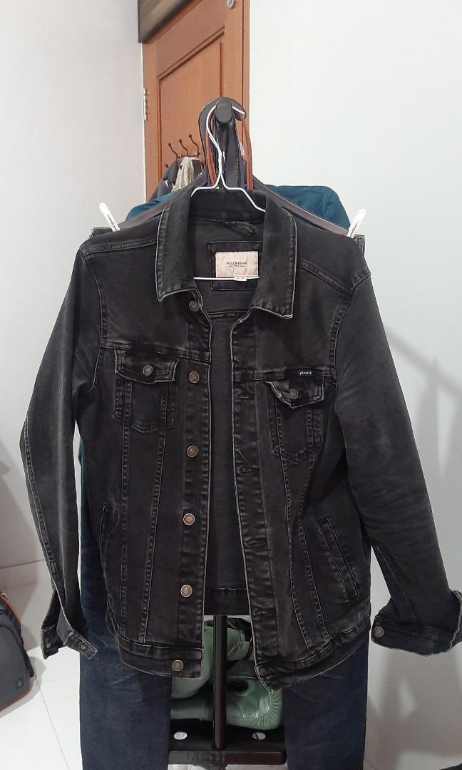 Jaket denim pull & bear shop
