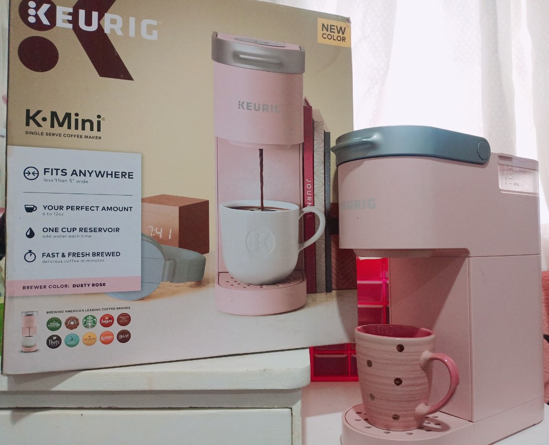 Keurig K-mini Coffee Maker Pink Onhand, Furniture & Home Living,  Kitchenware & Tableware, Coffee & Tea Tableware on Carousell