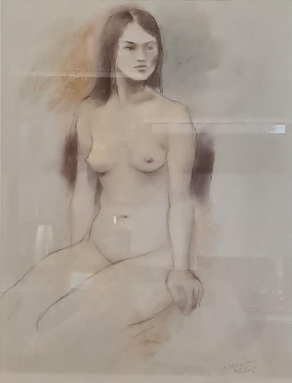 Nude at Rest - Hermes Alegre (Category: Art & Prints) located in Taguig. Submitted by drybrushgallery (Listing ID 1093078221, Image 1). Description: Nude at Rest Hermes Alegre, 2015 Pastel on Paper Artwork Dimension: 25" x 19" with Certificate of Authenticity PM FOR INQUIRY 0919 005 0750.