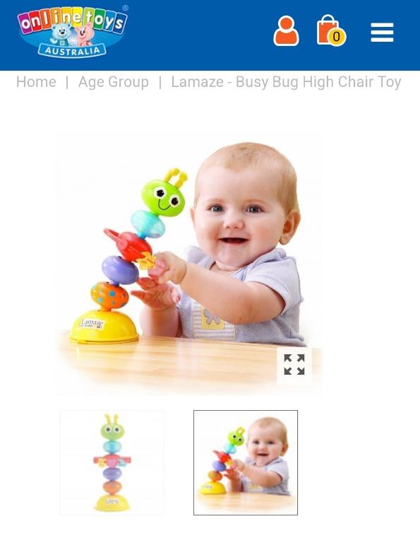 Lamaze busy hot sale bug highchair toy