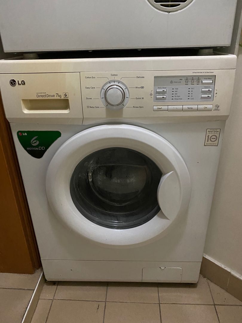 LG inverter Direct Drive 7kg, TV & Home Appliances, Washing Machines ...