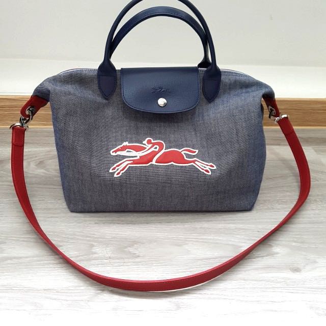 longchamp denim bag