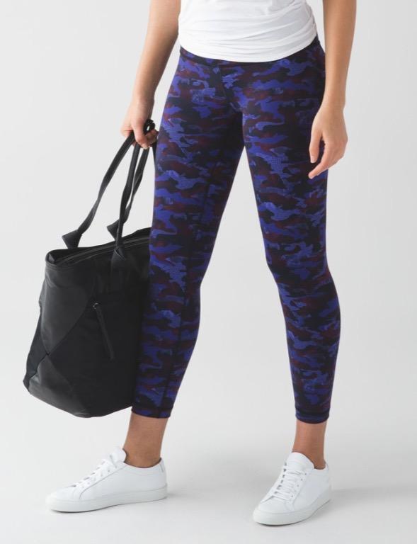 Blue camo lululemon leggings store