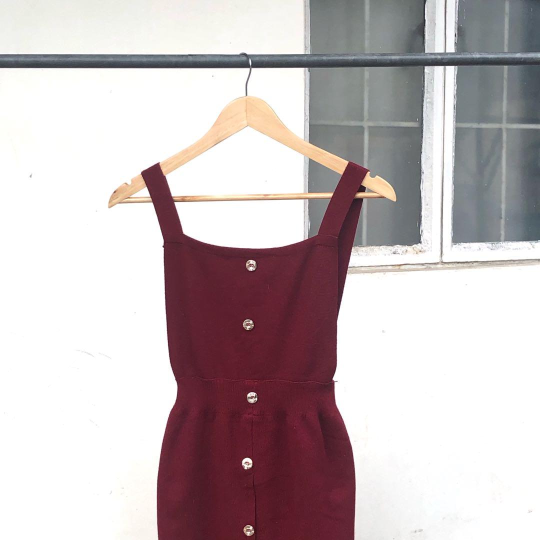Maroon sale jumper skirt