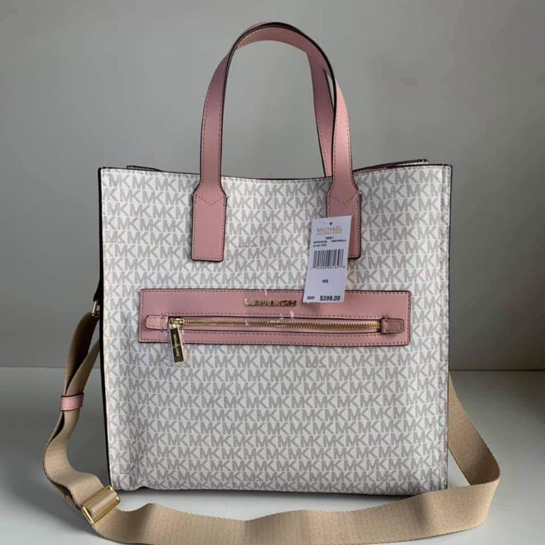Michael Kors Kenly Large Tote Satchel (BISQUE) 35T0GY9T3B-bisque