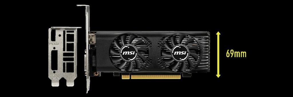 MSI GeForce GTX 1650 4GT LP OC 4GB DDR5 Low Profile LP, 電腦＆科技