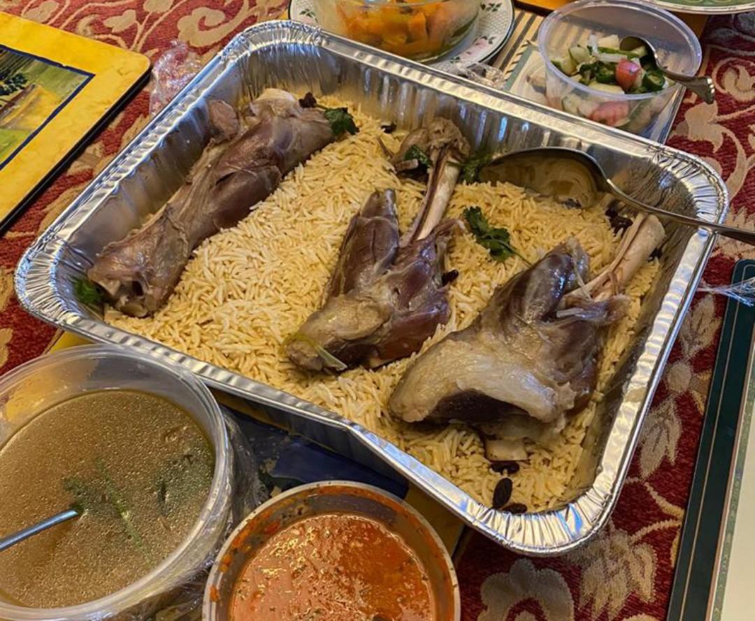 Nasi Mandhi Arabic Briyani Rice Lamb Shank Arabian Mandy, Food 