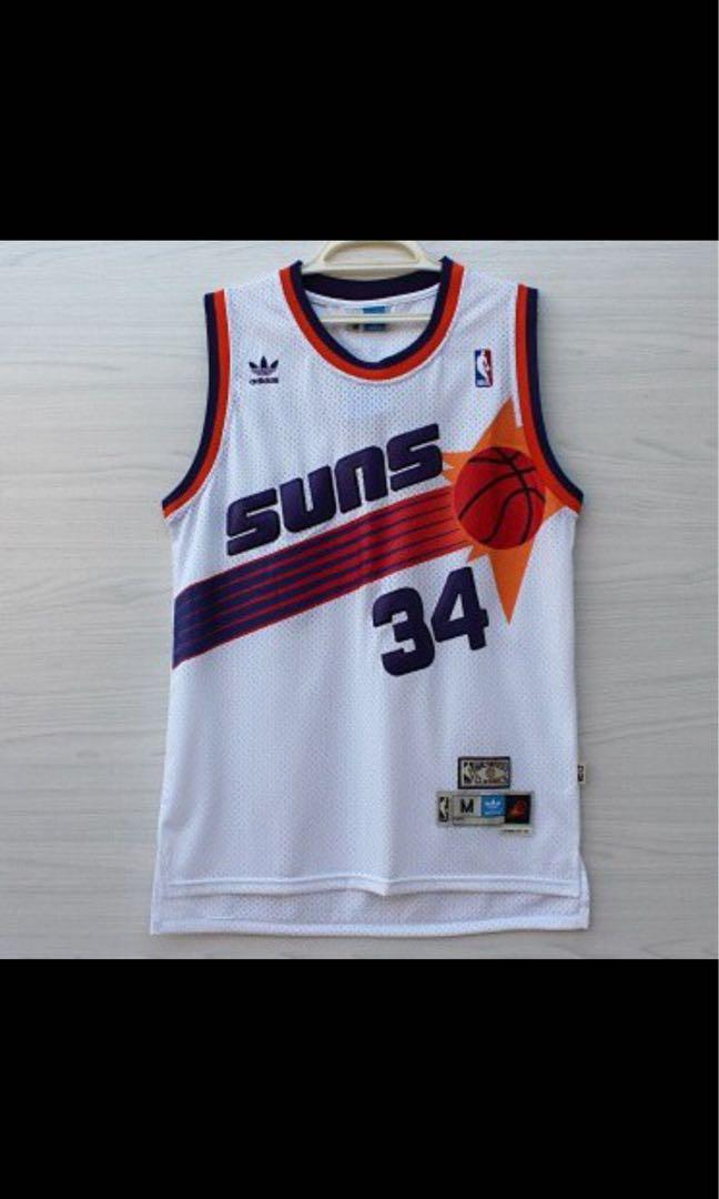 Nba Jersey Phoenix Suns No 34 Barkley Barkley Jersey Sports Jerseys The New Retro Mesh White Men S Fashion Activewear On Carousell