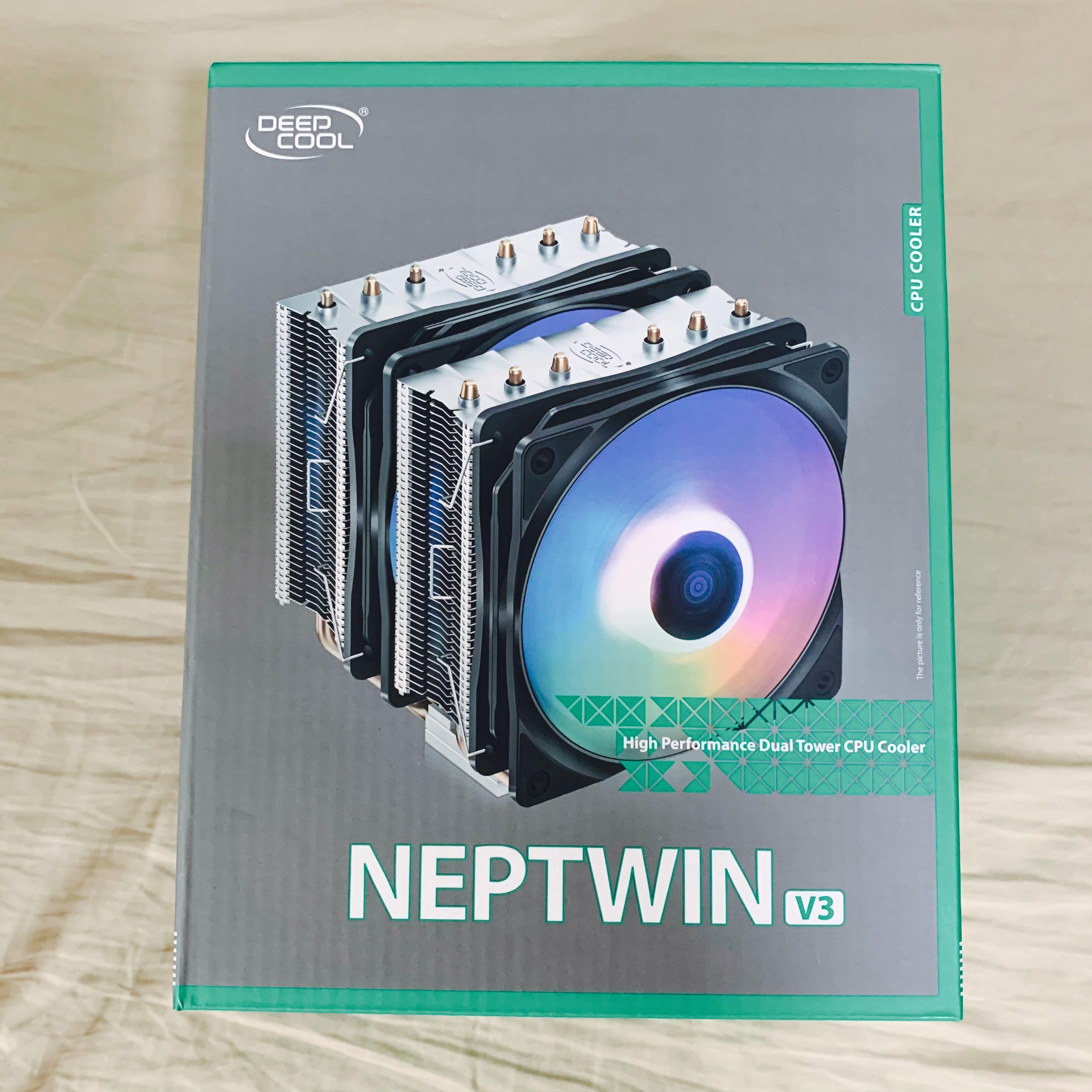 NEPTWIN V3 DeepCool RGB CPU Fan, Computers & Tech, Parts & Accessories ...