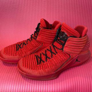 NIKE AIR JORDAN 32 XXXII 喬丹 全紅 紅色 武士 32代 AJ32 籃球鞋 AH3348-601