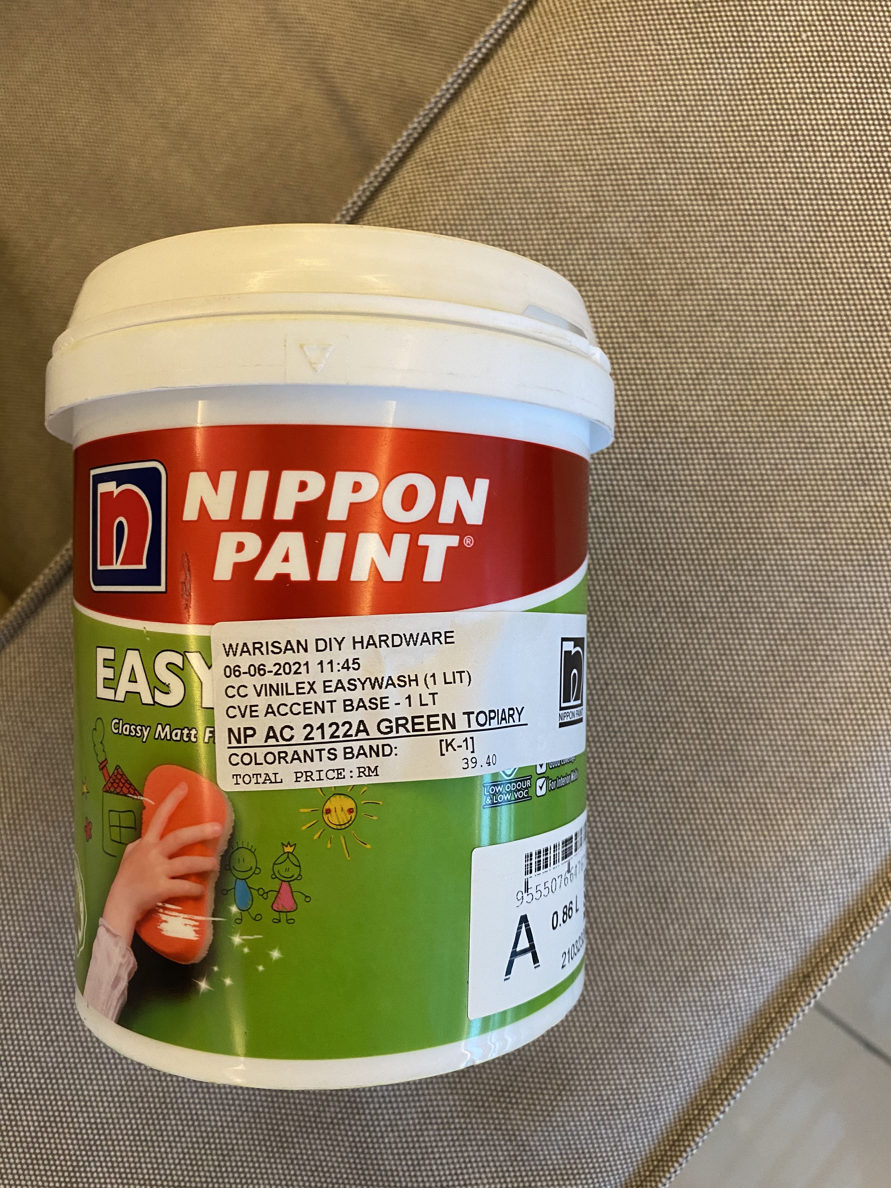 Nippon Paint Easy Wash, Furniture & Home Living, Home Decor, Carpets