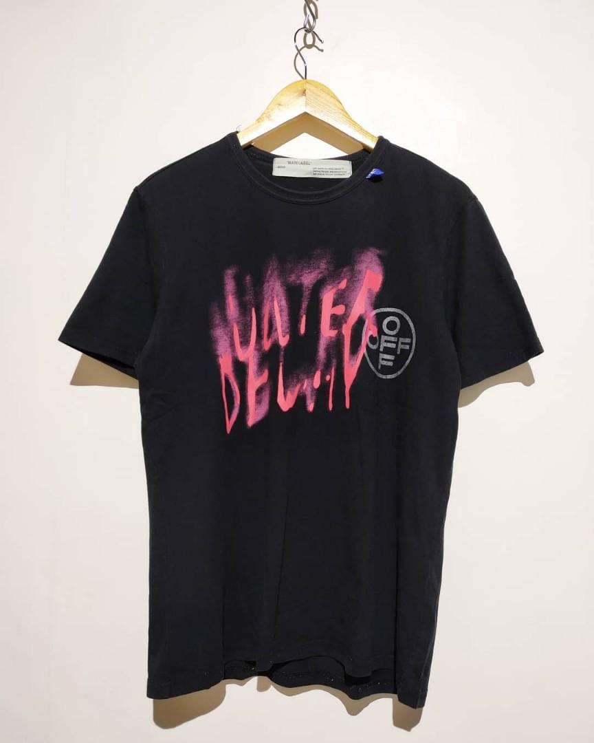 Off white water delay tee Men s Fashion Tops Sets Tshirts