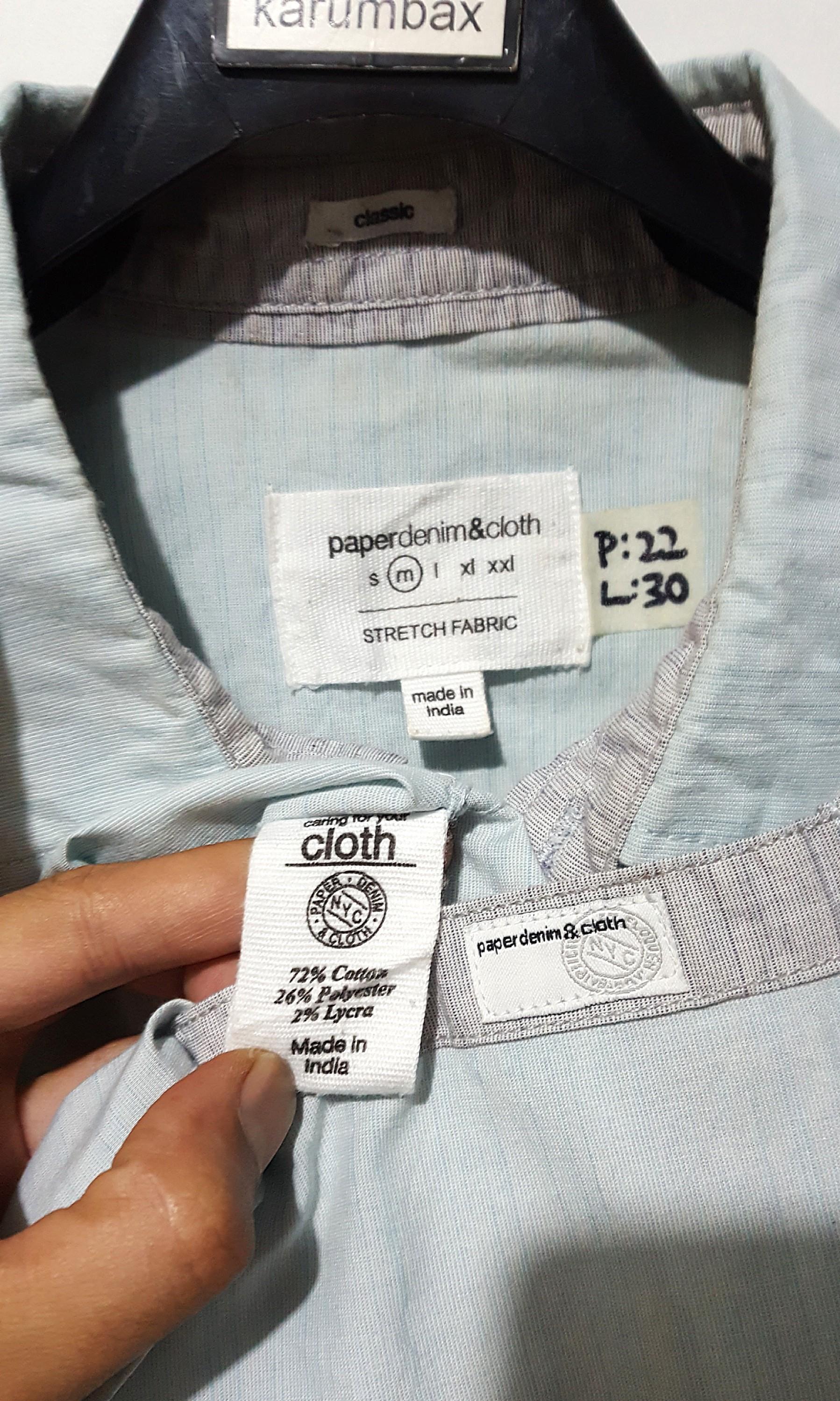 Paper Denim Cloth Shirt