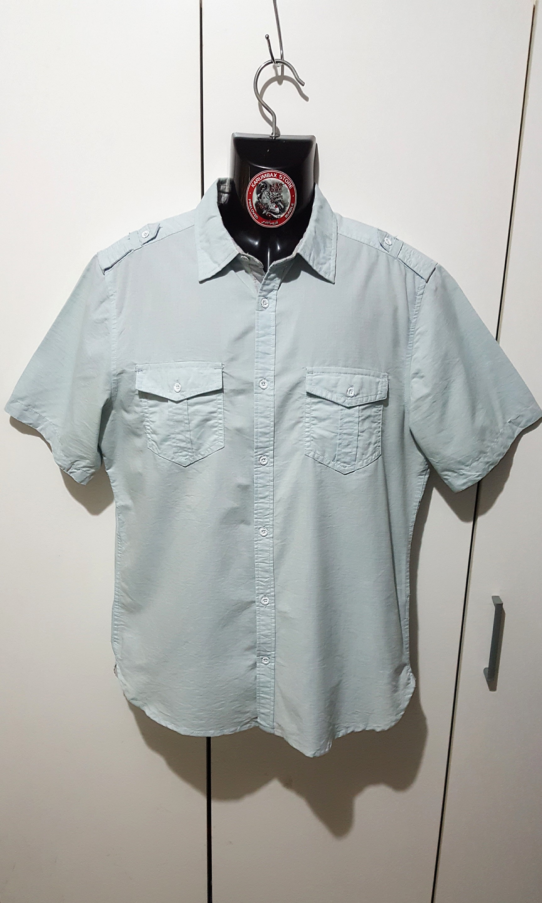 Paper denim and cloth mens shirt top