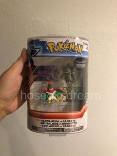 pokemon 2 pack figures hawlucha and banette