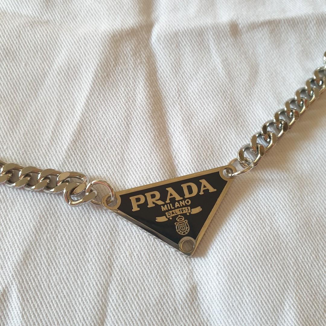 Prada rework necklace, Women's Fashion, Jewelry & Organisers, Necklaces ...