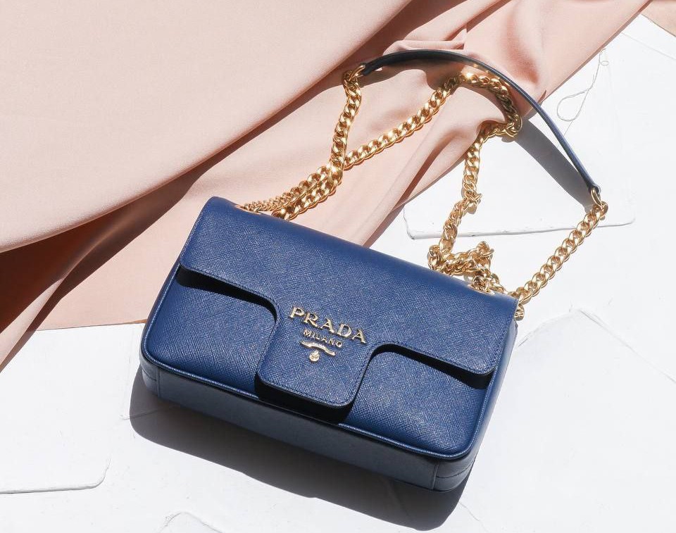Prada flap bag saffiano cheap