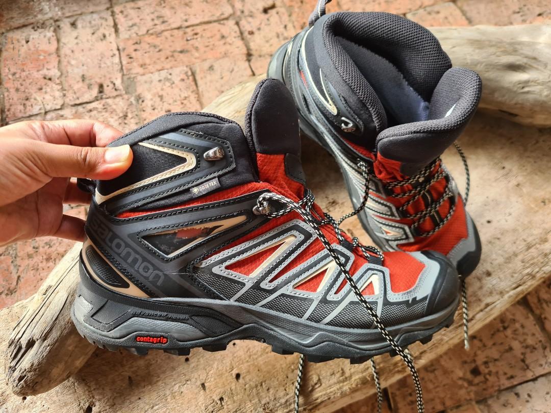 Salomon Men Hiking X ULTRA 3 Mid GTX Burnt Brick