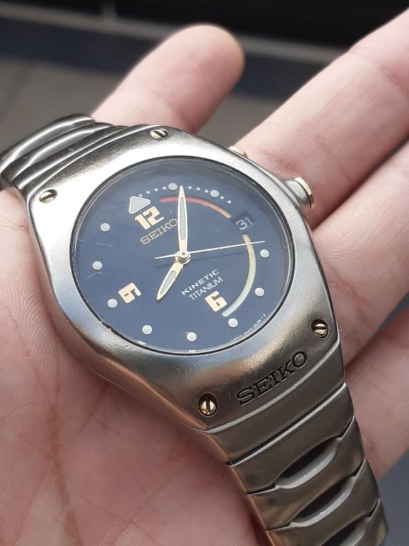 Seiko Arctura Kinetic Titanium REF 5M42 OH49 WORKING AND KEEP TIME BUYFROMME