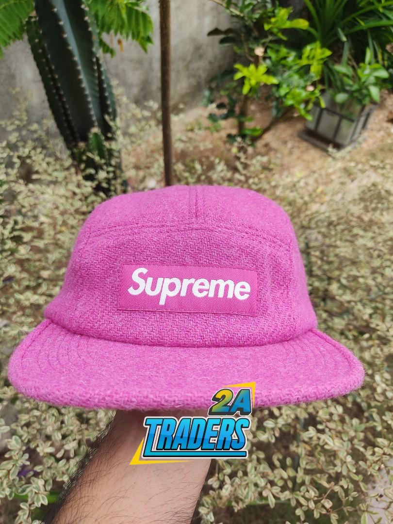 Supreme Preloved Harris Tweed Supreme Cap Pink Men s Fashion