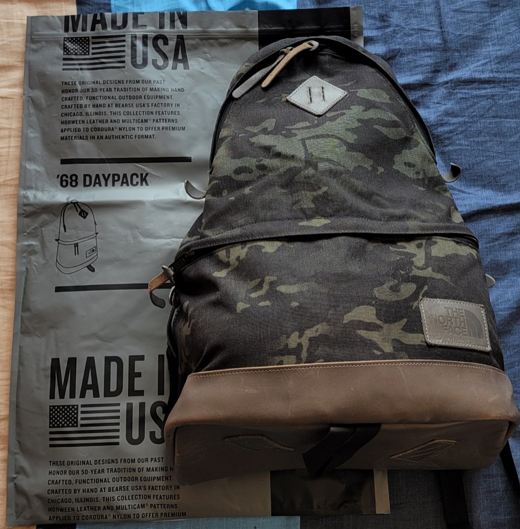 The North Face Camo Cordura 68 Day Pack Backpack, 男裝, 袋, 背包 ...