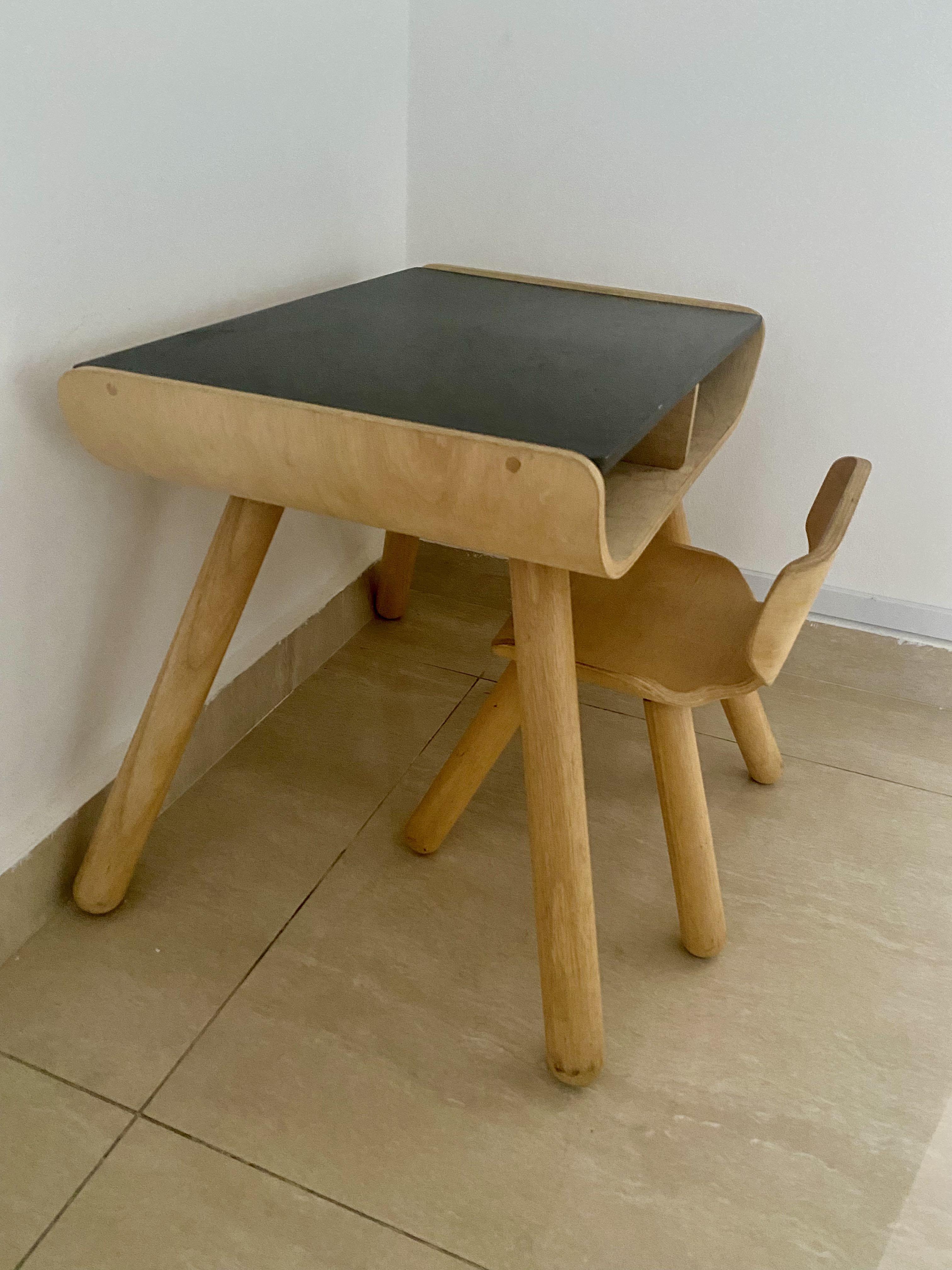 Plan toys desk and top chair