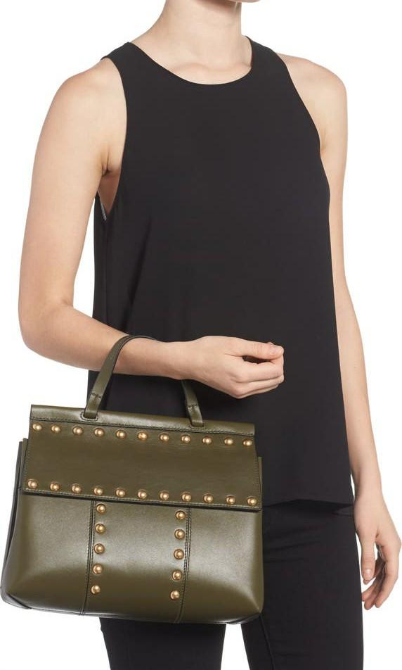 Tory burch t stud satchel online