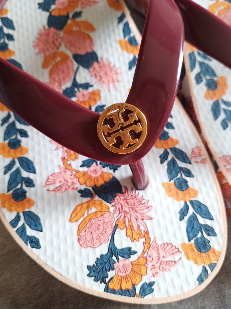 TORY BURCH Wedge Cut-out Flip Flop, Women's Fashion, Footwear, Flats