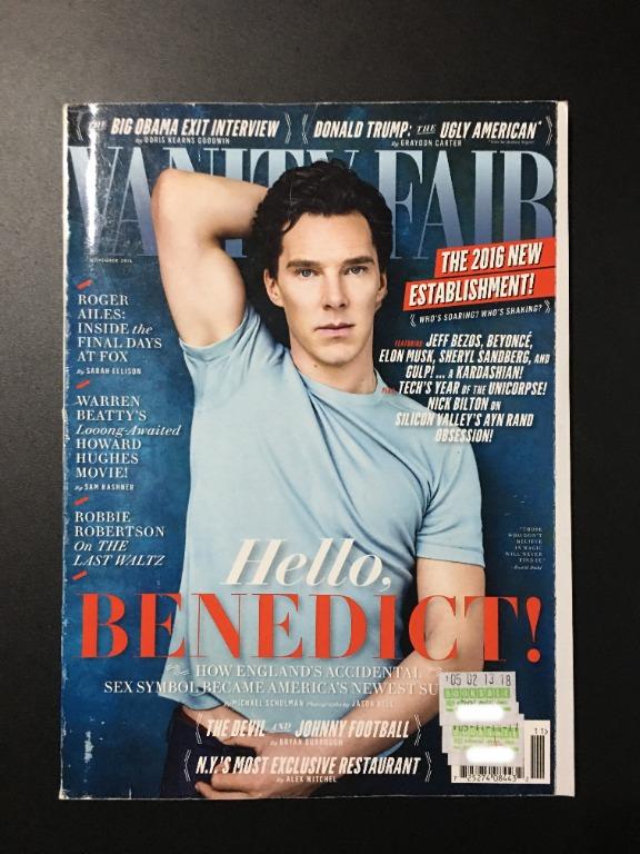 Vanity Fair Magazine November 2016 Benedict Cumberbatch Cover (Category: Magazines) located in Antipolo. Submitted by dwantfulthings (Listing ID 1093229743, Image 1). Description: One of the leading magazines in popular culture and current affairs. Condition: Very good Shipping via Lalamove or Grab at Buyer's expense. Buyers are encourage to book on their own shipping of choice. Payment through GCash.
