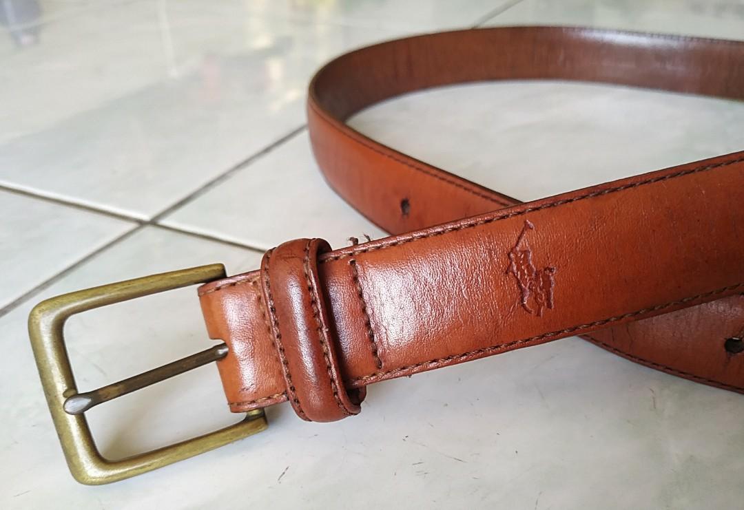 VINTAGE POLO RALPH LAUREN MENS BELT GENUINE LEATHER, Luxury, Accessories on  Carousell