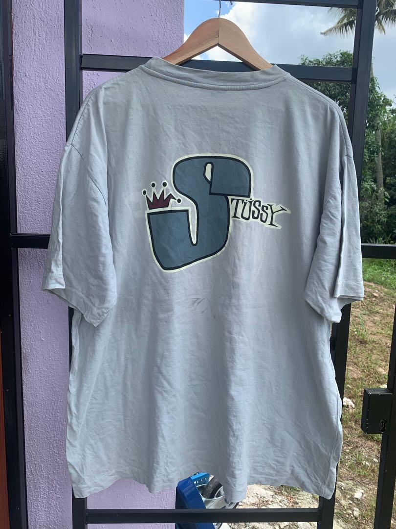 Vintage Stussy Big Crown 80 s Tshirt Men s Fashion Tops Sets Tshirts Polo Shirts on Carousell