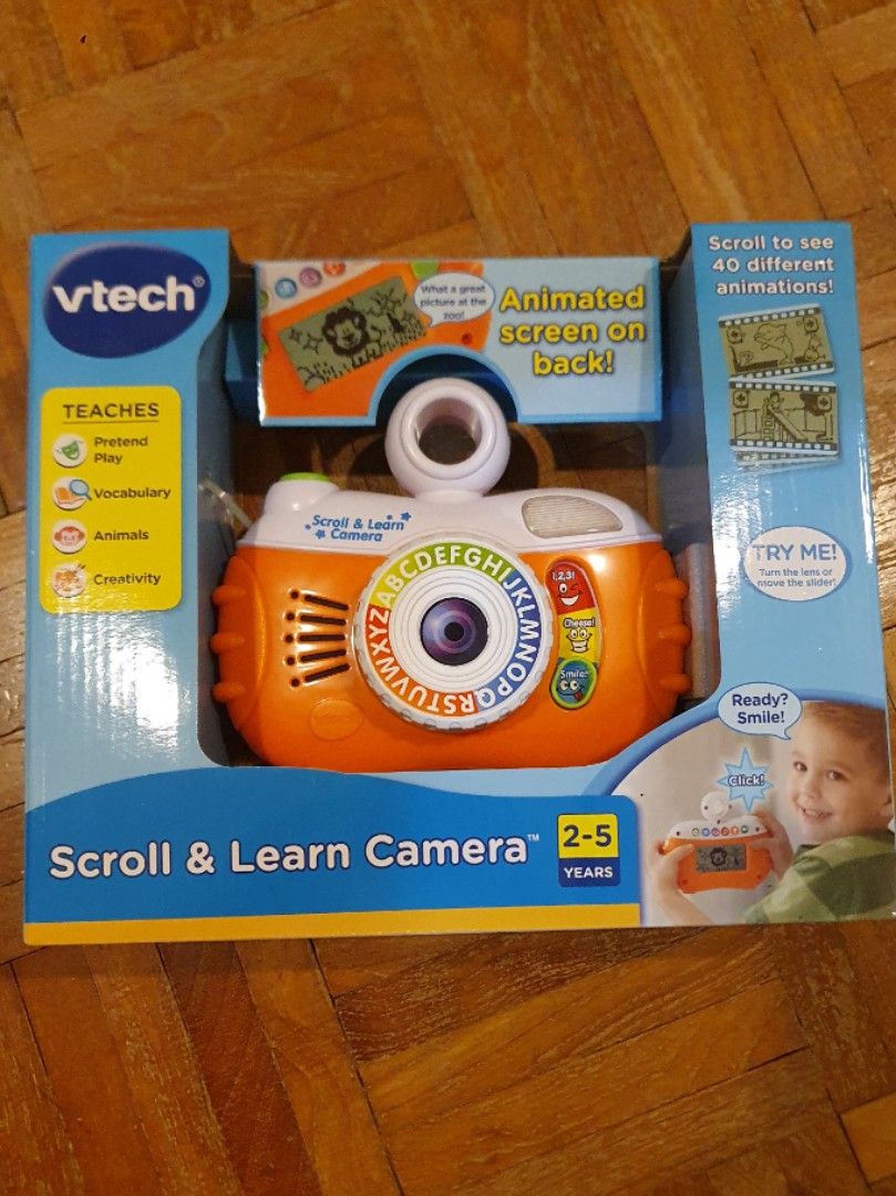 Vtech scroll and learn camera new arrivals